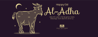 Eid Al Adha Goat Facebook Cover Design
