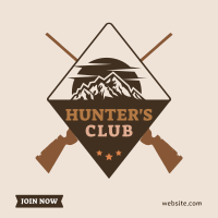 Hunters Club Instagram Post Design