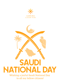 Saudi Day Symbols Poster Image Preview