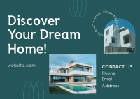 Your Dream Home Postcard Design