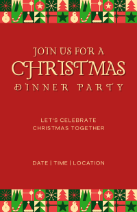 Modern Christmas Invitation Design