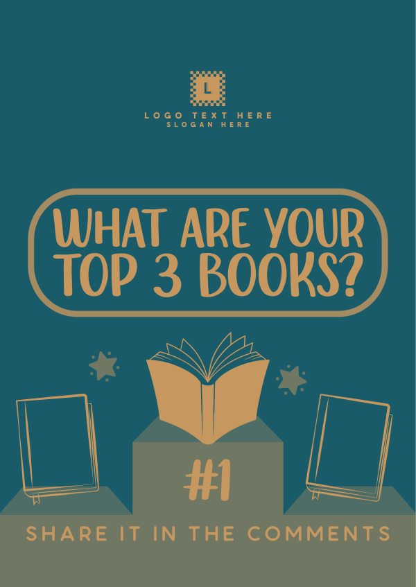 Your Top 3 Books Poster Design