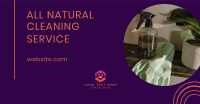 Natural Cleaning Services Facebook Ad Design