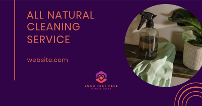 Natural Cleaning Services Facebook ad Image Preview