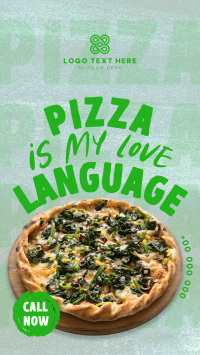 Pizza Language TikTok Video Design