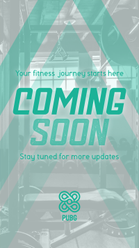 Coming Soon Fitness Gym Teaser Instagram reel Image Preview