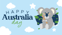 Koala Australia Day Facebook Event Cover Design