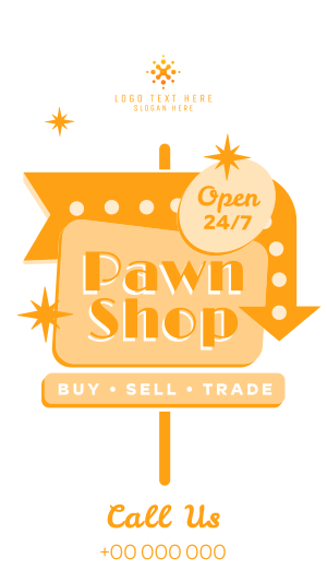 Pawn Shop Sign Facebook story Image Preview