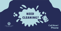 Contact Cleaning Services  Facebook Ad Design