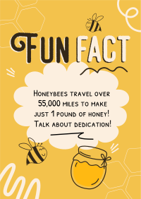 Honey Bees Fact Poster Image Preview
