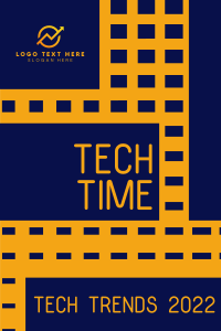 Tech Time TV Pinterest Pin Design