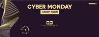 Cyber Monday Line Flow Facebook cover Image Preview