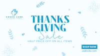 Thanksgiving Sale Facebook event cover Image Preview