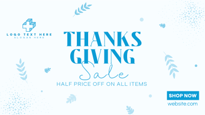 Thanksgiving Sale Facebook event cover Image Preview