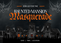 Haunted Mansion Masquerade Postcard Preview