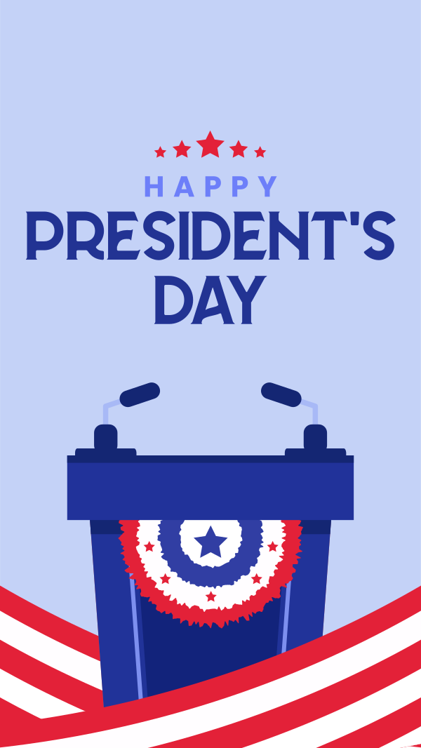 Presidents Day Event Instagram Story Design