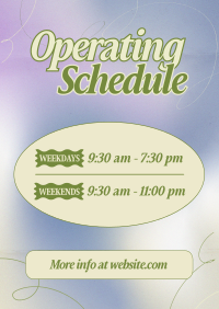 Soft Operating Hours Poster Design