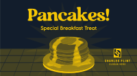 Retro Pancake Breakfast Facebook Event Cover Design