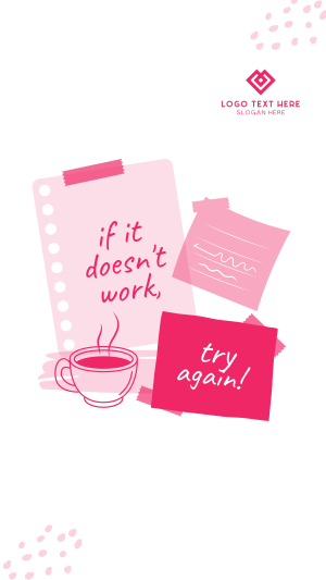 Post it Motivational Notes Facebook story Image Preview