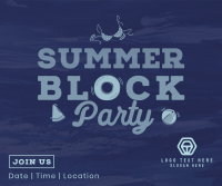 Floating Summer Party Facebook post Image Preview