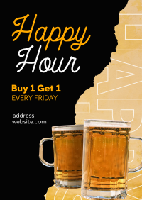 Free Drink Friday Poster Design
