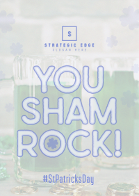 St. Patrick's Shamrock Poster Design