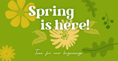 Spring New Beginnings Facebook ad Image Preview