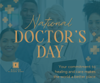 National Doctor's Day Facebook Post Design