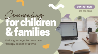 Counseling for Children & Families Facebook Event Cover Design