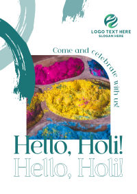 Hello Holi Flyer Image Preview