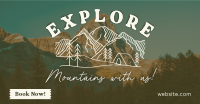 Explore Mountains Facebook Ad Design