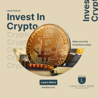 Crypto Investment Linkedin Post Design