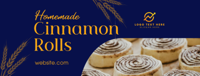 Homemade Cinnamon Rolls Facebook cover Image Preview