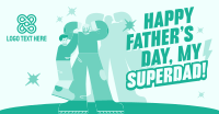 Superhero Father's Day Facebook ad Image Preview