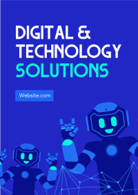 Digital & Tech Solutions Flyer Design