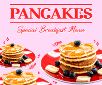 Pancakes For Breakfast Facebook Post Design