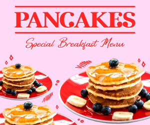 Pancakes For Breakfast Facebook post Image Preview