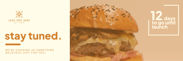 Exciting Burger Launch Twitter Header Design Image Preview