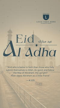 Eid Al Adha Quran Quote Instagram story Image Preview