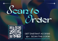 Scan To Order Postcard Design