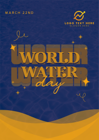 Quirky World Water Day Poster Image Preview