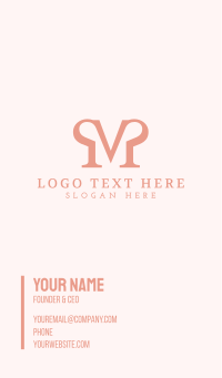 Pink Chef Hat V Business Card Design