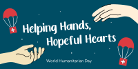 Helping Hands Humanitarian Day Twitter post Image Preview