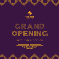 Art Deco Grand Opening Instagram post Image Preview