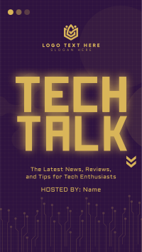 Modern Digital Technology Podcast Instagram Story Design