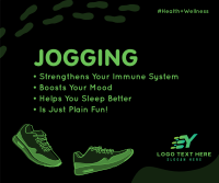 Jogging Facts Facebook Post Design