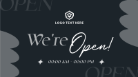 We're Open Now Animation Design