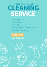 Cleaning Company Poster Design