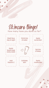 Skincare Tips Bingo Instagram Story Design