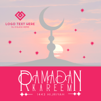 Unique Minimalist Ramadan Linkedin Post Design